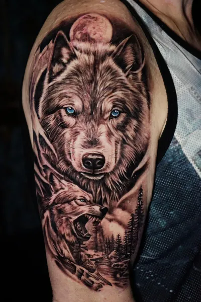 Black & grey tatuering av Valhalla Ink i Göteborg