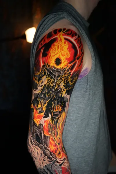 Color Tattoo tatuering av Valhalla Ink i Göteborg