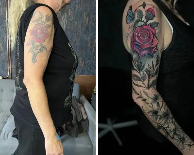 Custom & Cover Up tatuering av Valhalla Ink i Göteborg