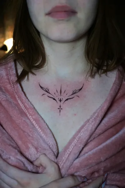 Fine line tatuering av Valhalla Ink i Göteborg