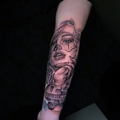 Tatuering av Valhalla Ink Göteborg
